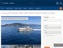 Tablet Screenshot of boatinturkey.com
